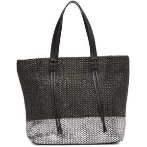 Urban Expressions San Carlos Straw Tote  BLACK